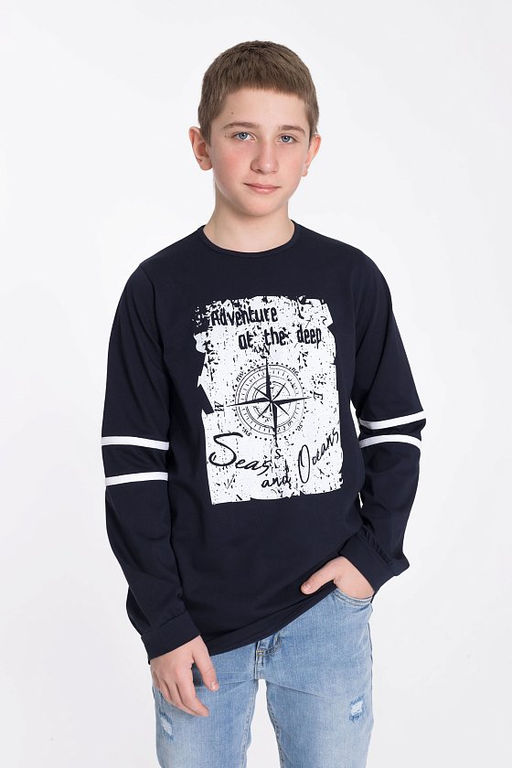 Лонгслив М22027Па Синий