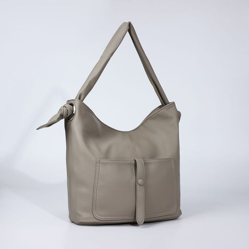 Сумка-тоут на молнии, 2 наружных кармана, цвет серый - Simaland фото 3