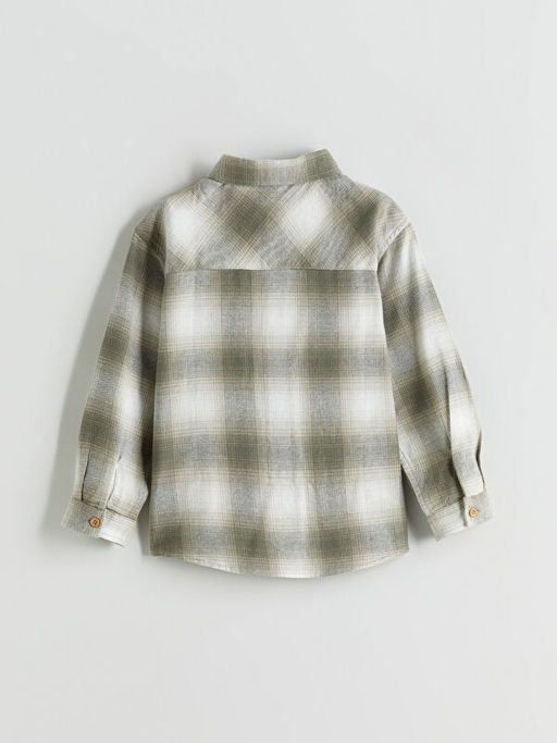 Uzun Kollu Ekose Erkek ?ocuk G?mlek