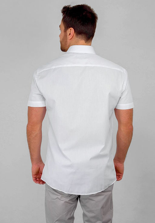 Сорочка мужская короткий рукав GREG 100/109/WHITE/Z_V