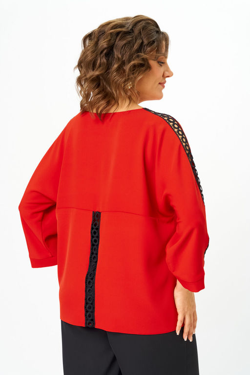 Блуза Rumoda 2274-Р красный дл. р.  фото 6