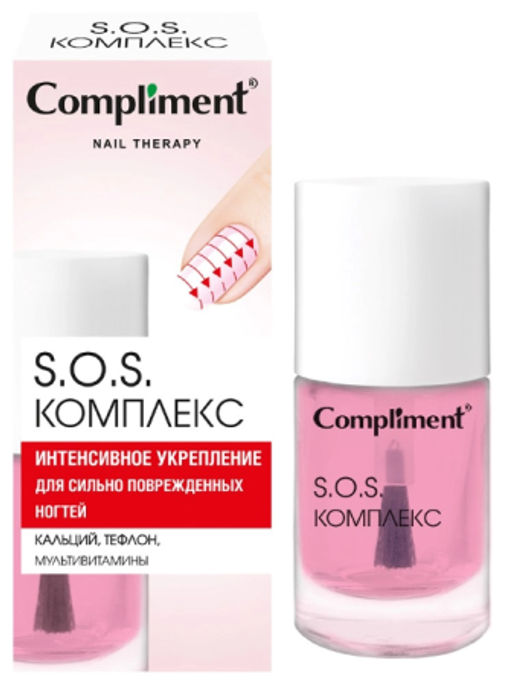 "Compliment" Nail therapy Средство для ногтей S.O.S. комплекс (10мл).12 / 919166