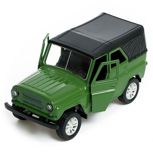 Машина металлическая «УАЗ Hunter», инерция, 1:32, свет и звук, цвет зелёный