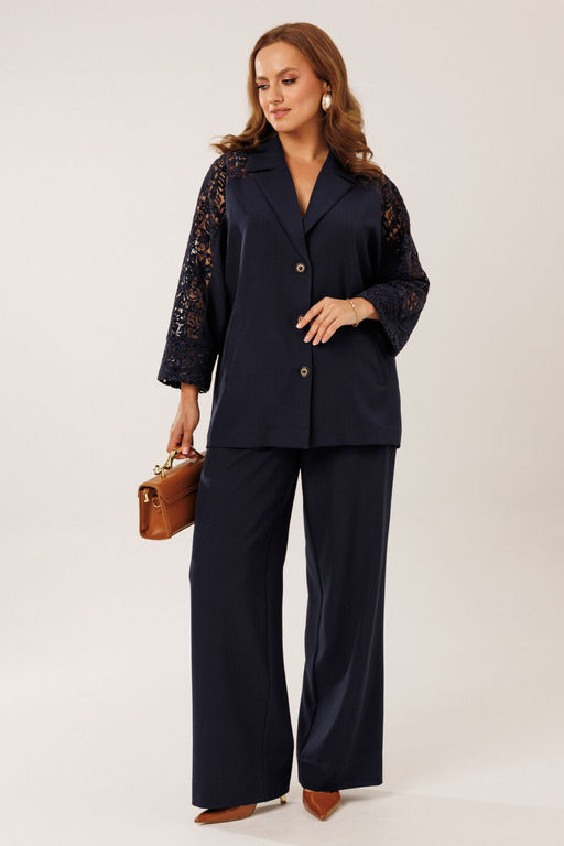 Костюм Kaloris 2233W-Р темно-синий  фото 4