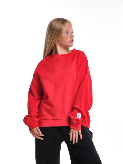 Свитшот для девочки 22-7633 св.серый - Mini maxi фото 24