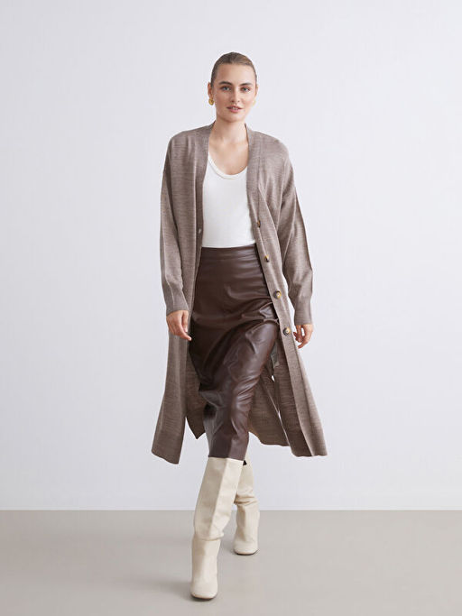 V Yaka Kad?n Triko H?rka