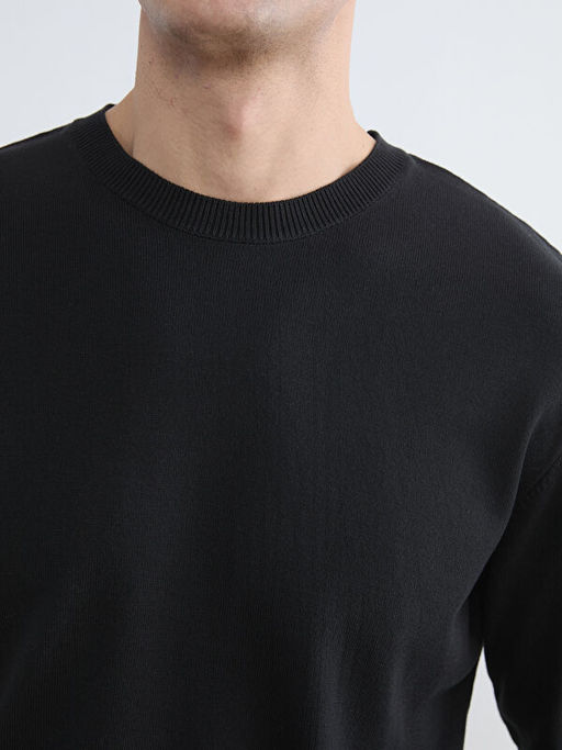 Bisiklet Yaka Erkek Triko Kazak