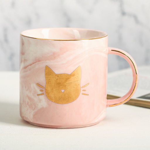 Кружка чайная керамическая «Мяу», 350 мл