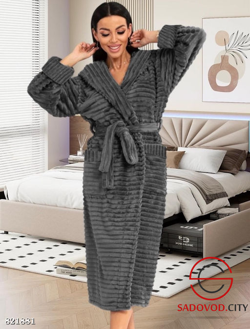 Халат домашний с поясом