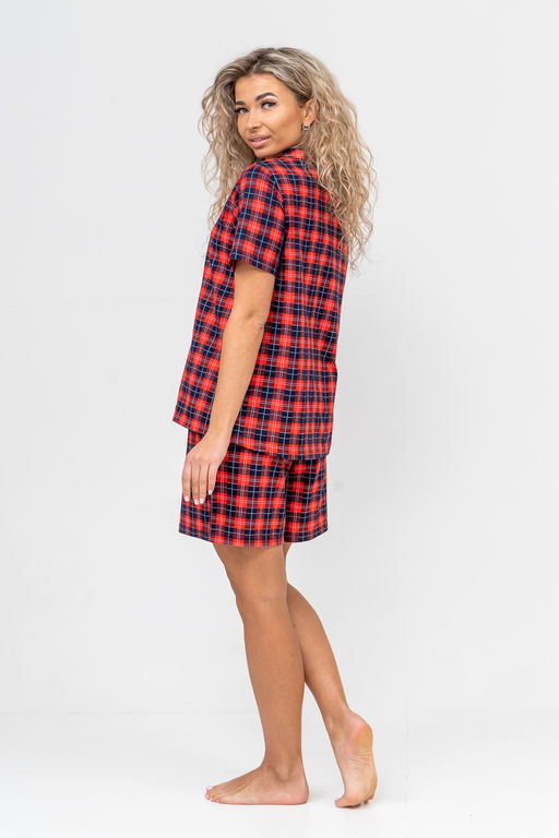 Костюм женский Натали из хлопка в клетку  фото 10