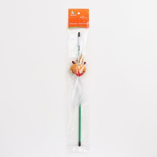 Дразнилка-удочка для кошек с бубенчиком Олень, 40 см - Пижон фото 4