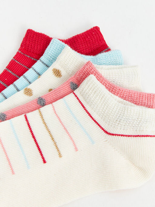 ?izgili K?z ?ocuk Patik ?orap 5li - Waikiki фото 3