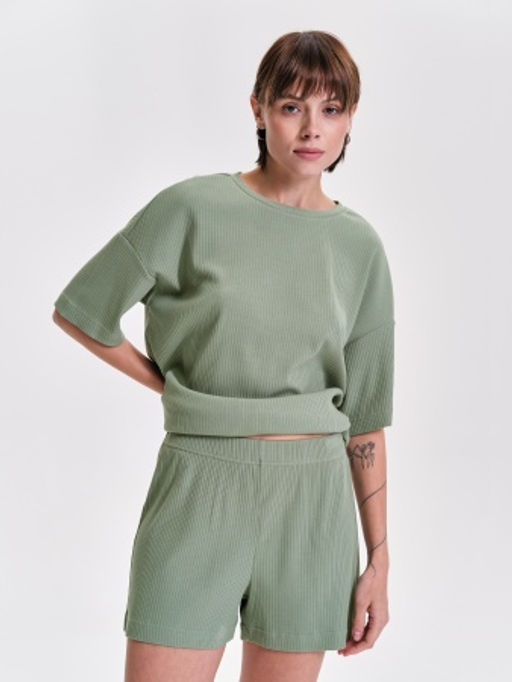 PELICAN, шорты женские, Светло-зеленый