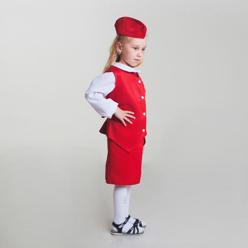 Карнавальный костюм Стюардесса, рост 122-130 см, цвета МИКС - Simaland фото 2