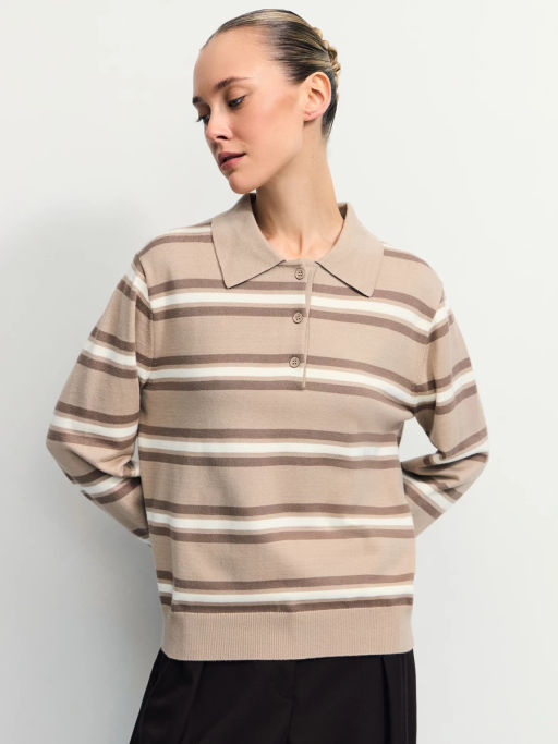 Джемпер из вискозы в полоску / Zarina  фото 4