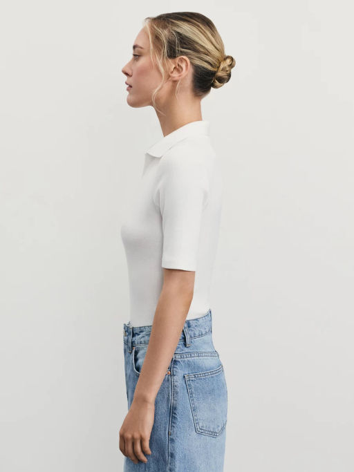 Боди в рубчик из хлопка / Zarina  фото 8