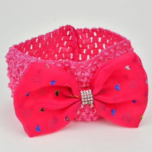 Повязка для волос Buro бант фуксия набор 2 шт  фото 2