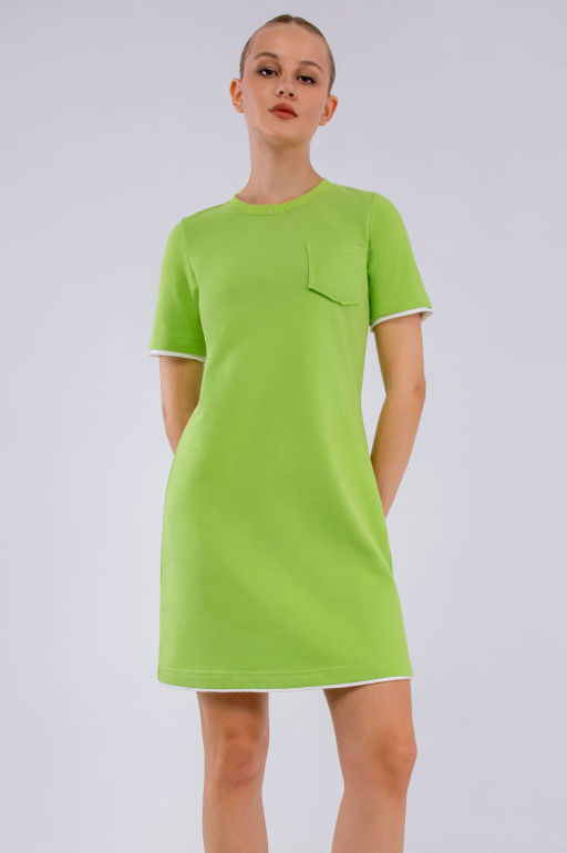 Арт. 8503 Платье женское 42-48 (4 шт) Цвет:салатовый