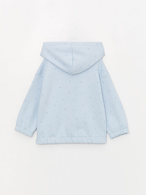 Uzun Kollu Bask?l? K?z Bebek Hoodie - Waikiki фото 3