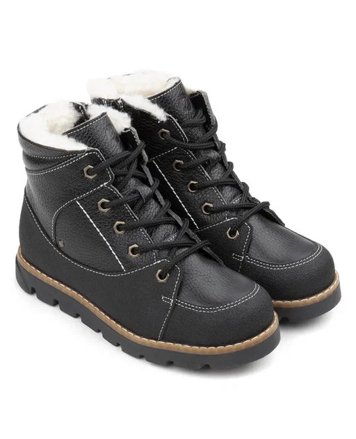 Ботинки детские шерсть 23016 кожа, СТОКГОЛЬМ черный - Tapiboo фото 2