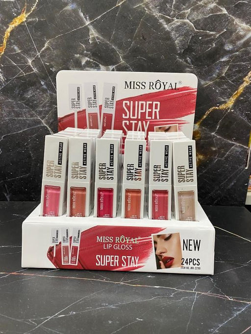 Набор перламутровых блесков для губ Miss Royal Lip Gloss Liquid, 6 шт