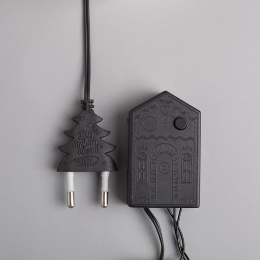 Гирлянда Нить 5 м с насадками Шарики цветные, IP20, тёмная нить, 30 LED, свечение мульти, 8 режимов, 220 В - Luazon lighting фото 5