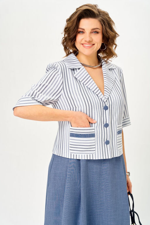 Костюм Aira Style 24141 Полоска+синий
