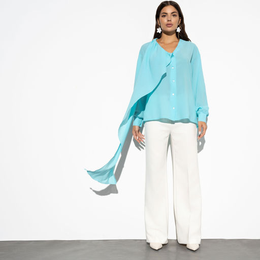 Блуза Делюсь настроением (нежный ментол) - Charutti фото 2