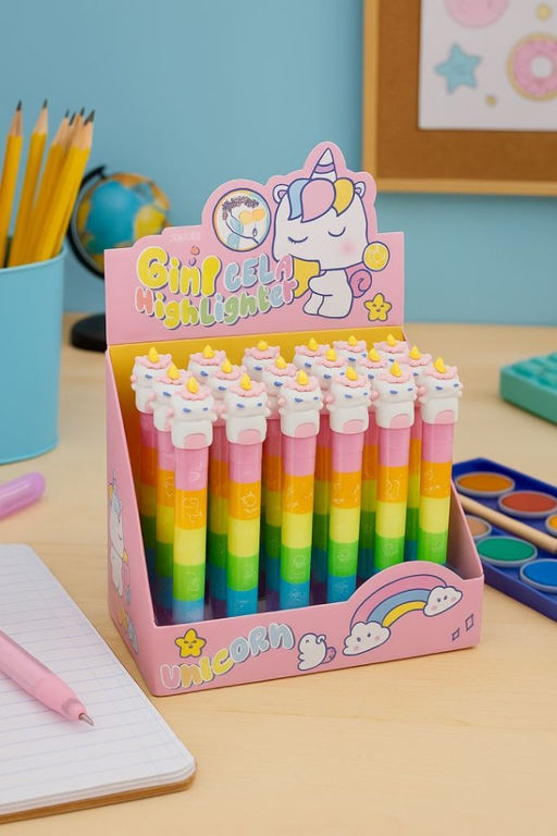 Разноцветные мелки "Unicorn dreaming", 6 в 1, rainbow