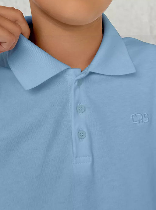 CRB wear/CWJB 63158-43 Рубашка-поло для мальчика,голубой/Ex.Cherubino  фото 4