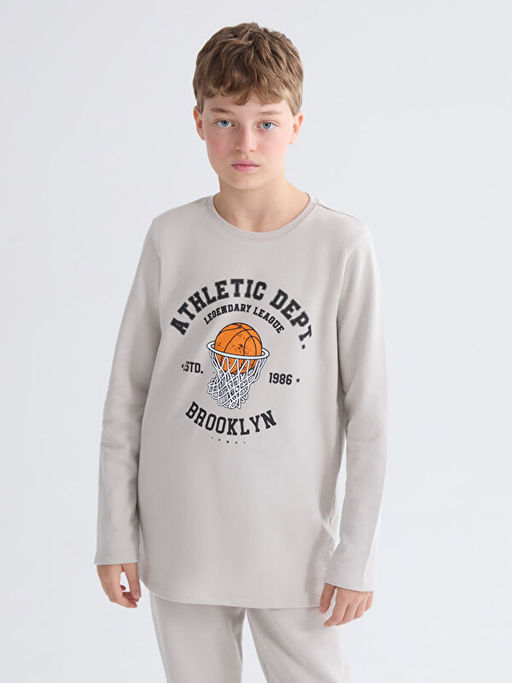 Bisiklet Yaka Erkek ?ocuk Pijama Tak?m?