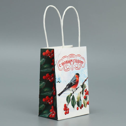 Пакет крафтовый Зимушка, 15 10 6 см - Дарите счастье фото 11