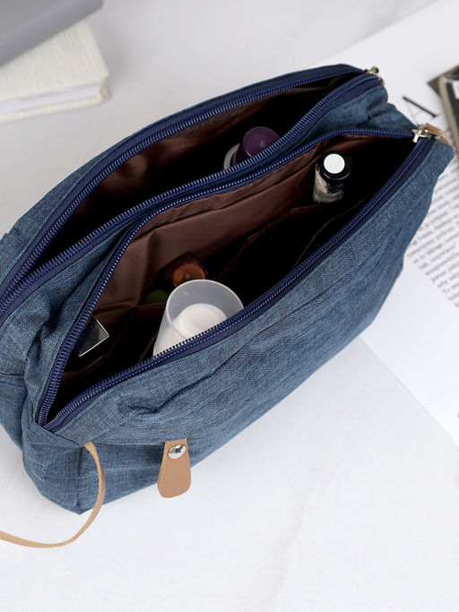 Косметичка 10х25х15 см синий / XN-019BLU /уп 150/ мужская Подарок к 23 февраля