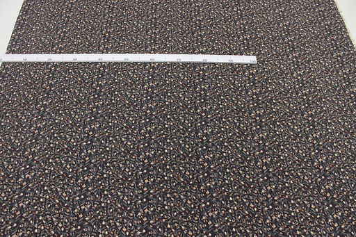 Штапель Чарующий вьюнок цв.т.коричневый с лиловым оттенком, ш.1.45м, вискоза-100%, 100гр/м.кв - Купава фото 6