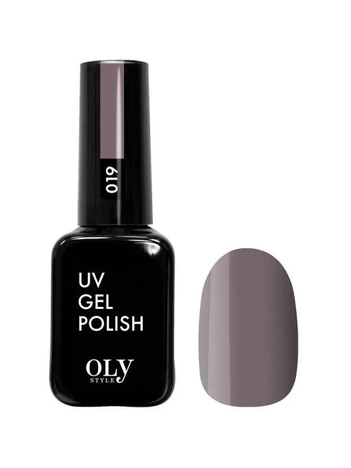 OLYSTYLE Гель-лак для ногтей тон 019 антрацитовый