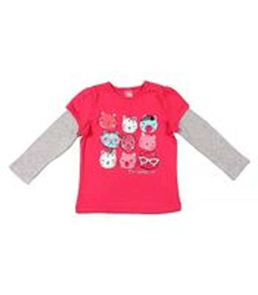 CRB wear/CWB 61440 Джемпер для девочки, малиновый/Ex.Cherubino фото 2