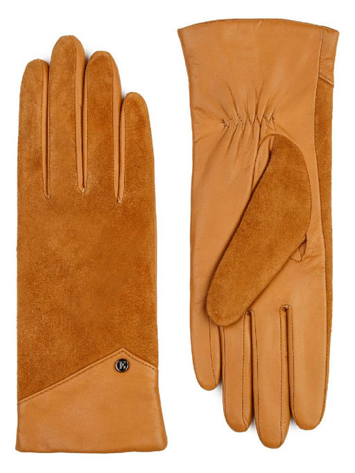 Перчатки женские ш+каш. IS04047 camel - Eleganzza фото 3