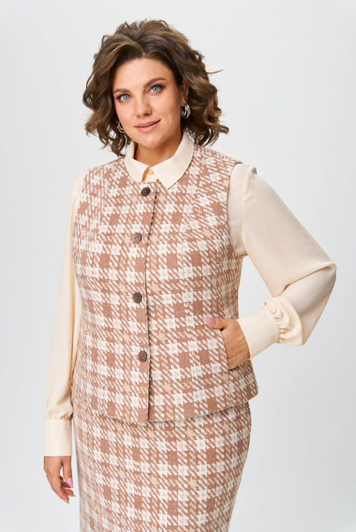 Костюм Anastasia Mak 1259 кремовый  фото 412