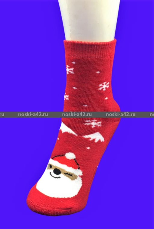 Цена за 12 пар. BFL носки внутри махра Новогодние детские арт. НС23 24-27 (13-14 см)  фото 44