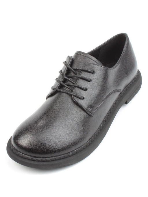 03-DCO127-1 BLACK Полуботинки женские (натуральная кожа)