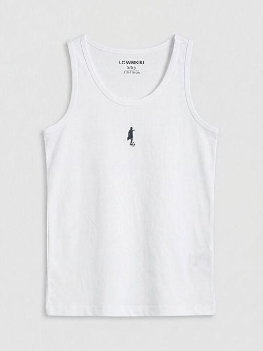 Bisiklet Yaka Erkek ?ocuk Atlet 2li