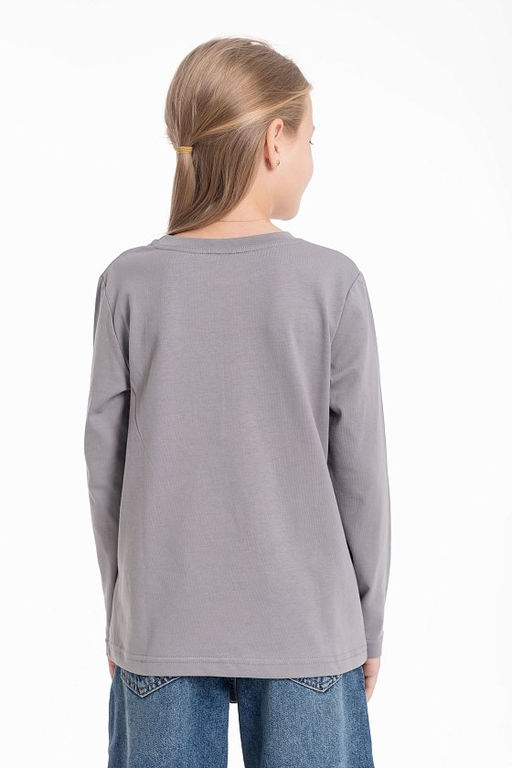 Футболка с длинным рукавом М225027Пс серый - Елена фото 5