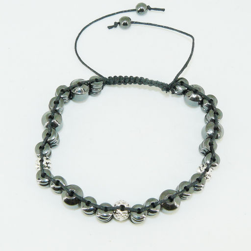 Браслет шамбала из гематита 21-23 см - мужской - Сувенир-камни фото 2