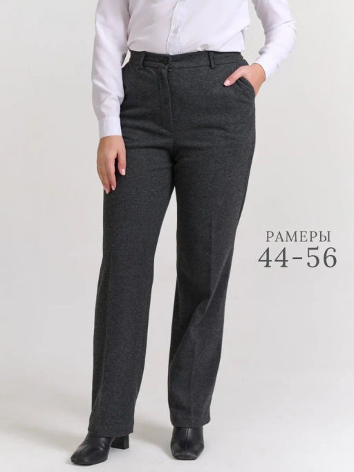 Брюки с резинкой в поясе с шерстью