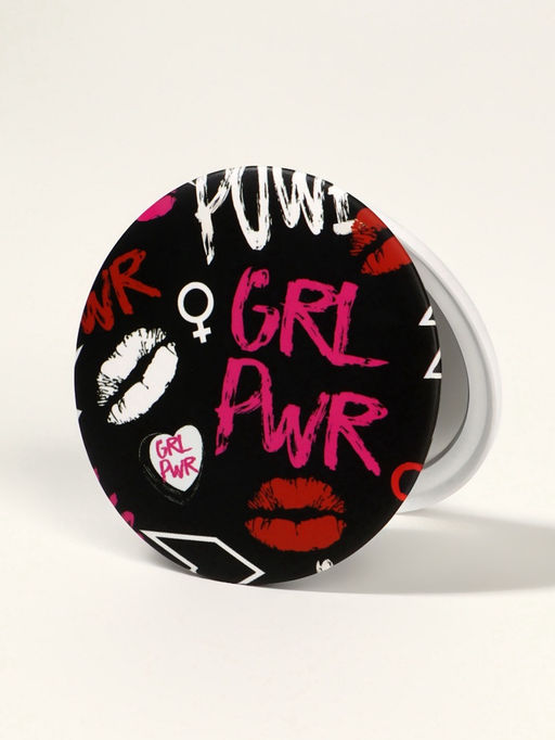 Цена за 2 шт. Зеркало складное GRL PWR, d=7.3 см, с увеличением х2, чёрное