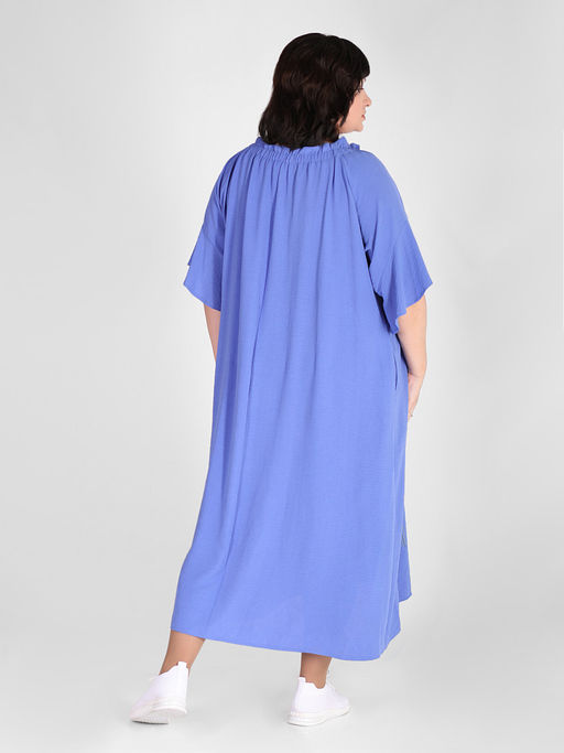 Платье женское свободное летнее длинное синего цвета - Almond фото 3