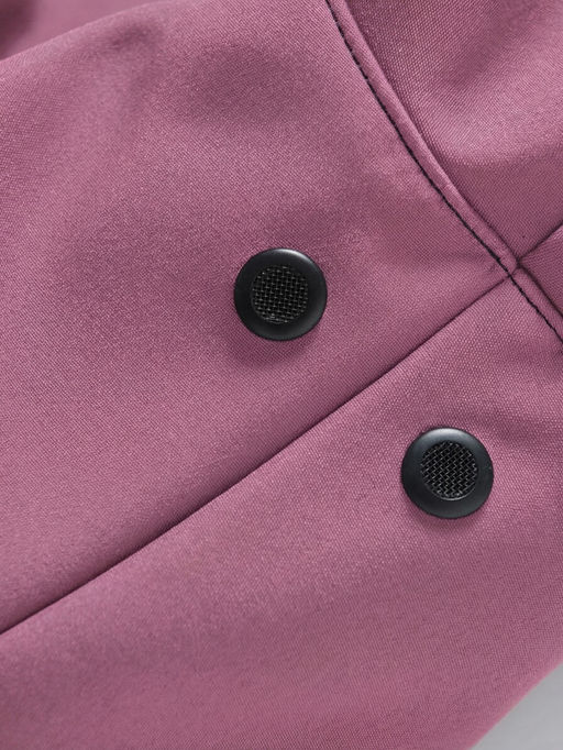 Ветровка женская софтшелл виндстоппер с капюшоном спортивная малинового цвета 9616_1M