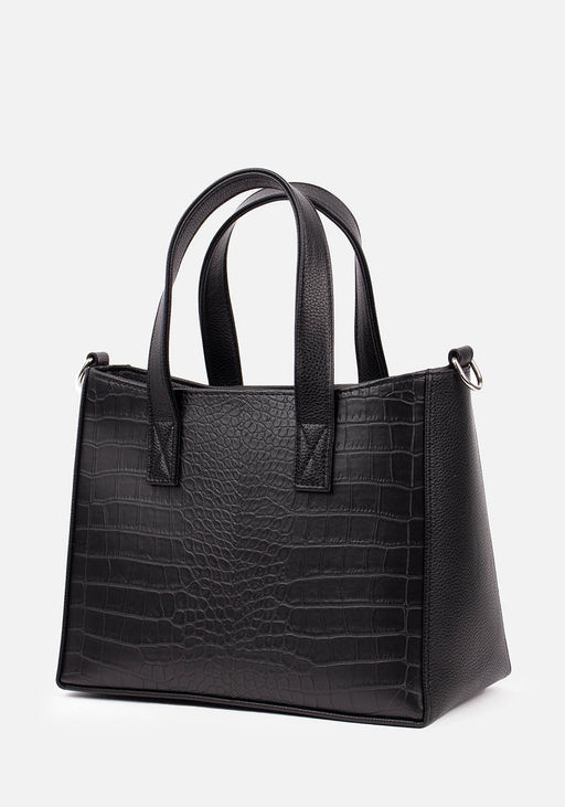 Сумка Модель №1632 | кожзам | крокодил | черный | Р920-1 | 33395 - L-craft фото 2