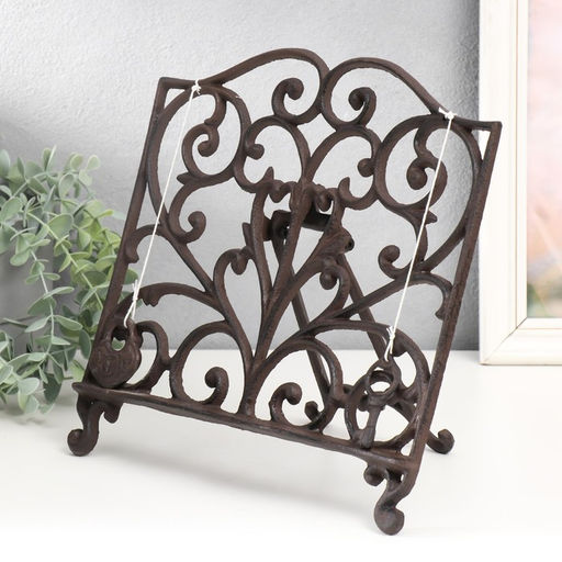 Фигура - подставка для книги, бумаг «Ажурная ковка», 4.5×27×29.5 см