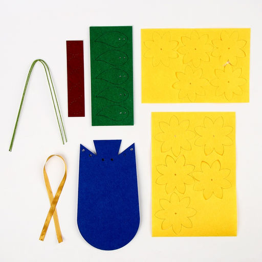 Цветы своими руками из фетра «Букет подсолнухов», набор для творчества